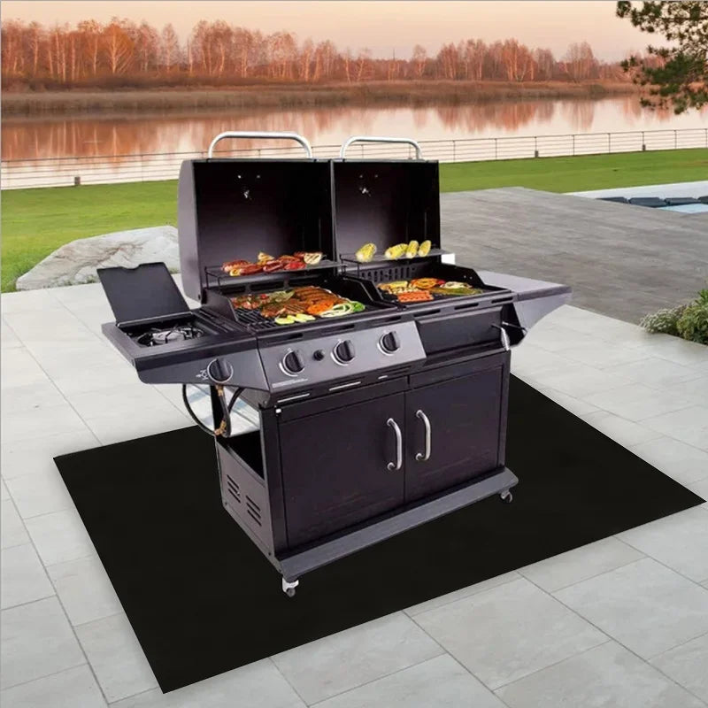 Under Grill Mat Fireproof Fire Pit
