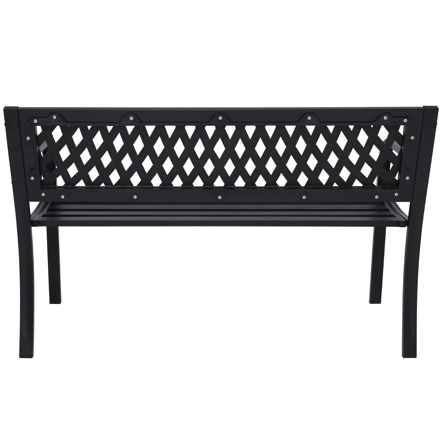 NNEDPE Steel Outdoor Garden Bench - Lattice
