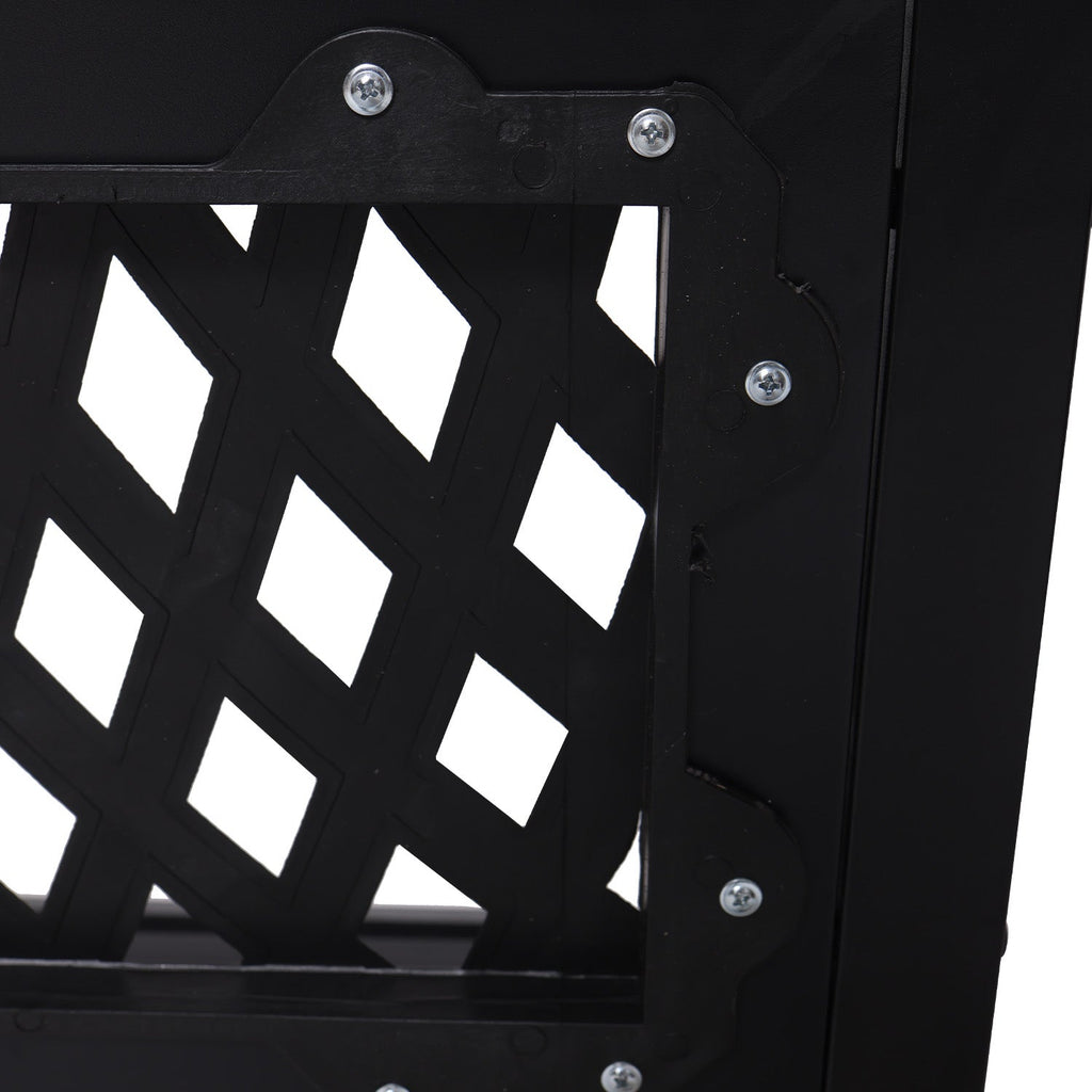 NNEDPE Steel Outdoor Garden Bench - Lattice