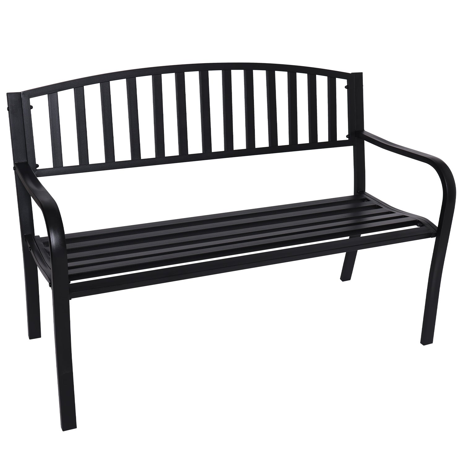NNEDPE Steel Outdoor Garden Bench - Classic