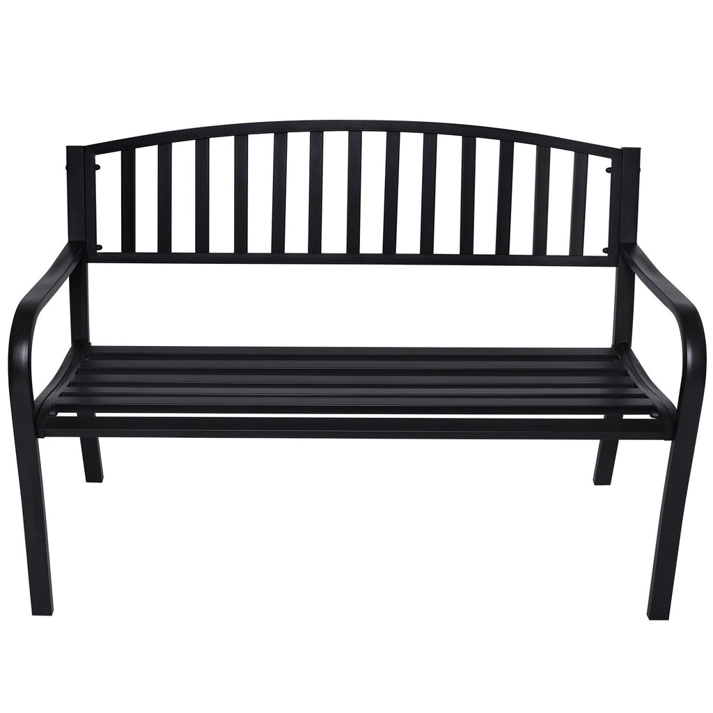 NNEDPE Steel Outdoor Garden Bench - Classic